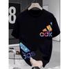 T-shirt Personnalisé à Motif Imprimé, Mode Streetwear Pure, Coupe Ample et Surdimensionnée