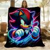 Sonic Artwork Outdoor Flannel Throw Blanket - HD Printed Lightweight Soft Warm All-Season Blanket for Sofa, Bed, Travel, Camping 1203021
