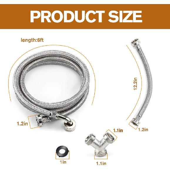 Cenipar 6FT Steam Dryer Hose Installation Kit