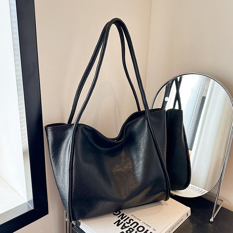 Soft Leather Large Capacity Bag for Women  Casual Women's Bags  Feminine Tote Bag
