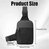Men's Shoulder Crossbody Bag Mobile Phone Bag Chest Bag Waterproof Sling Pack Bag Lightweight and Simple Single Shoulder Bag