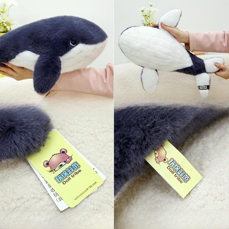 Plush Toy Blue Whale Soft Animal Pillow For Kids Birthday Gift