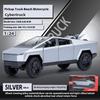 1/24 Tesla Cybertruck Pickup Alloy Car Model Diecasts Metal Toy Off-road Vehicles Car Model Simulation Sound and Light Kids Toys Gift