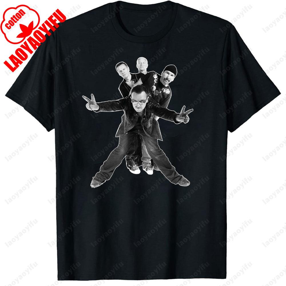 Vintage U2 Rockband Live The Joshua Tree Welttournee 1987 T-Shirt Fan Geschenk Lässiger Stil Ropa Hombre Klassiker Grafik T-Shirts