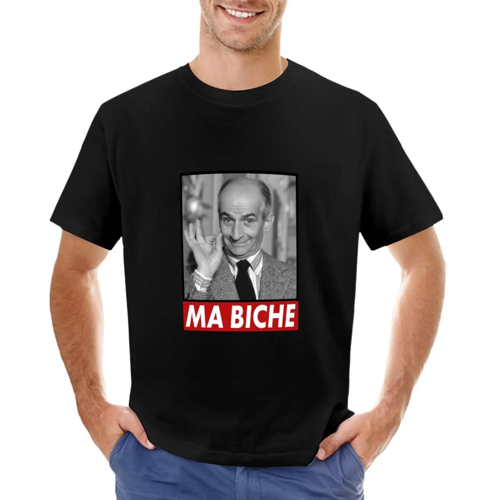 

oversized t shirts hippie clothes Mens t shirts Louis de Funes Ma Biche Design TShirt plain tshirt graphic t shirts 4XL