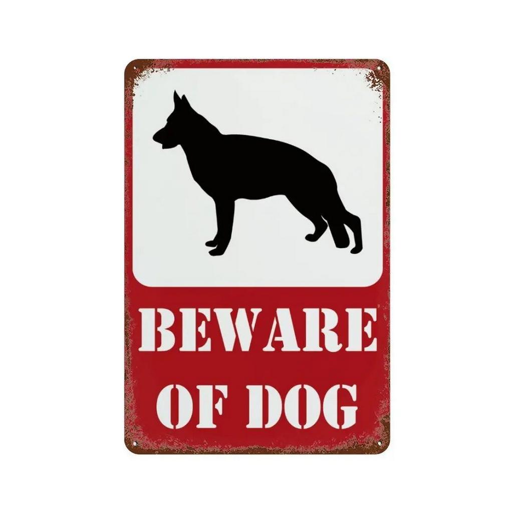 Warning Beware Metal Tin Signs Plaque Wall Decoration Vintage Art Posters Iron Painting for Man Cave Home Cafe Garden Club Bar