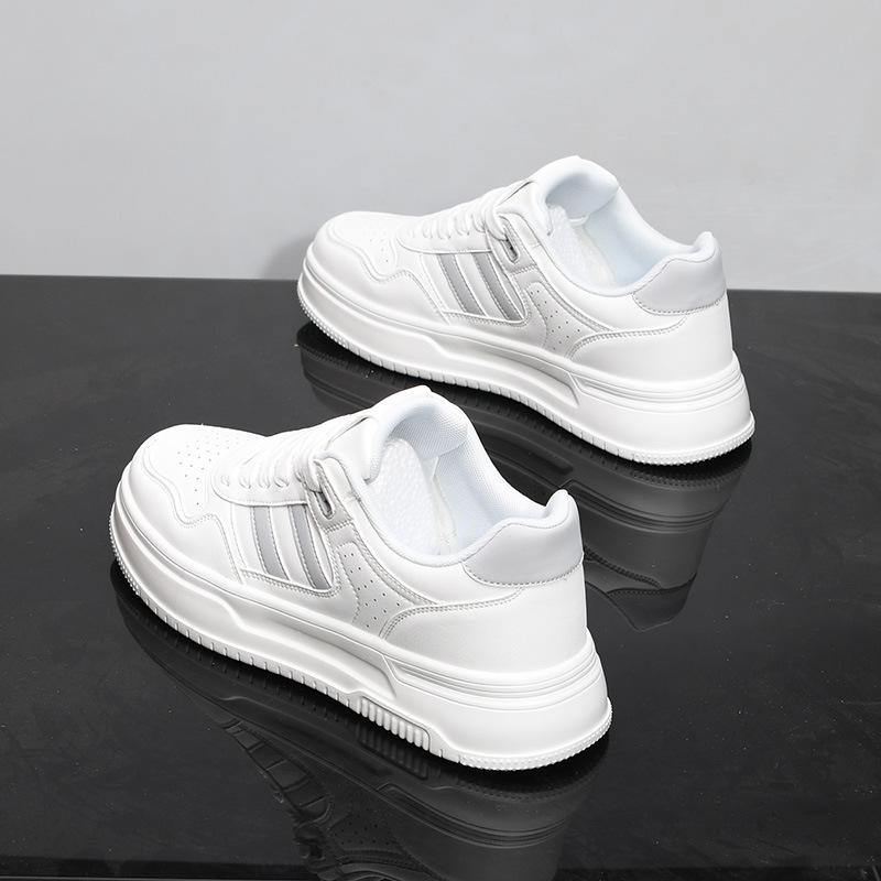 

Spring leather surface breathable board shoes soft sole thick sole heightening sports and leisure shoes L1 39