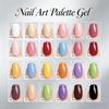 Nail Art Stamping Palette Gel 1Pcs Non-Sticky  for Color Mixing Smooth Gradient Ombre Effects Salon Use
