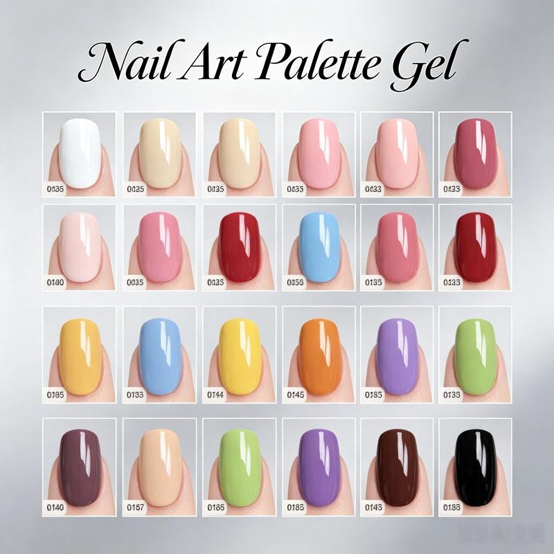 Nail Art Stamping Palette Gel 1Pcs Non-Sticky for Color Mixing Smooth Gradient Ombre Effects Salon Use