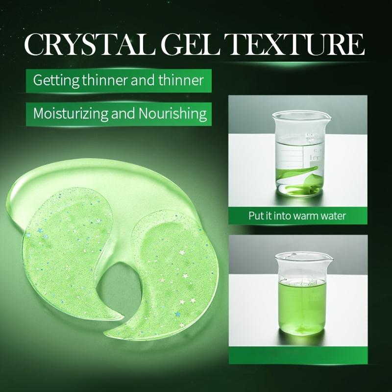 60 ks/krabička Okurková kolagenová hvězdná oční maska, Vzhled tmavých kruhů, Hydratuje, Hladká a jemná světle béžová, Zlepšuje suchou světle béžovou pokožku kolem očí