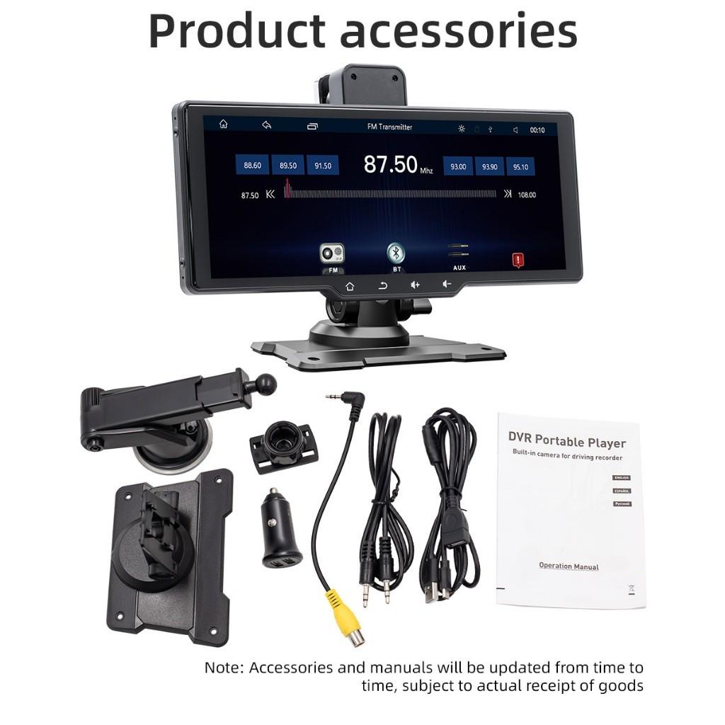 10.26‘’ Car Monitor with Driving Recorder Car Radio CarPlay Android-Auto Multimedia Video Player Portable Car MP5 Player
