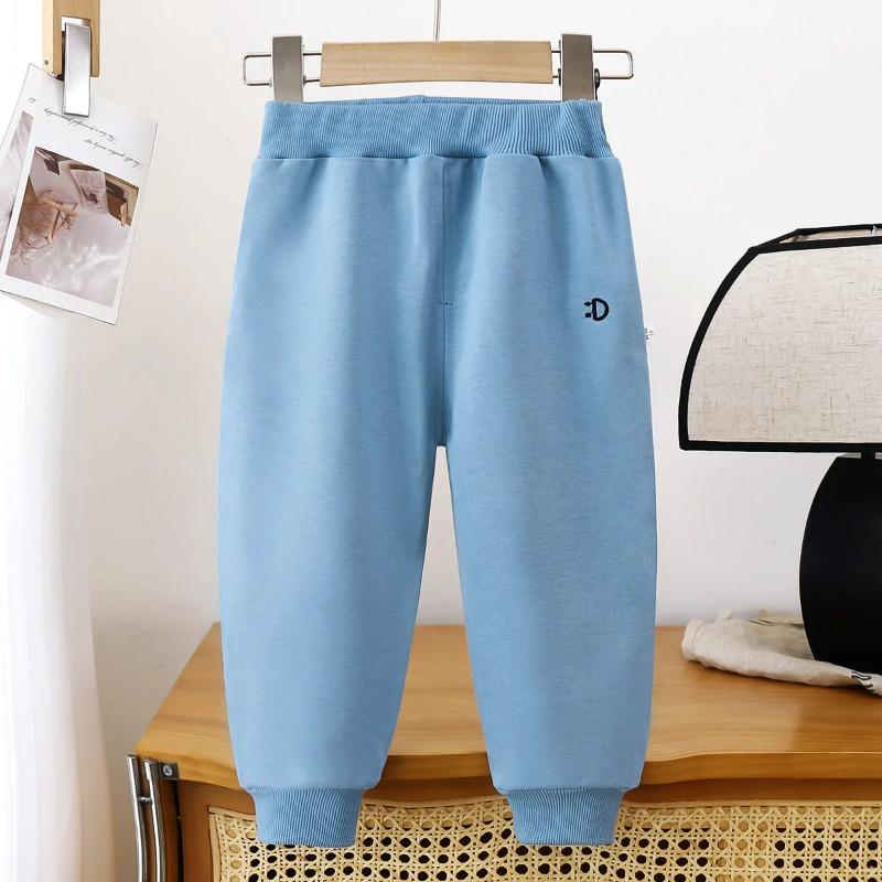 Spring Autumn Children Cloth Trousers Boys Girls Elastic Bands Sports Pants Kids Casual Outer Wear Pants