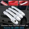 Car Chrome Door Handle Cover Protector For Toyota bB QNC20 2006-2016 2007 2008 2009 2011 2012 2013 2014 Car Accessories Stickers