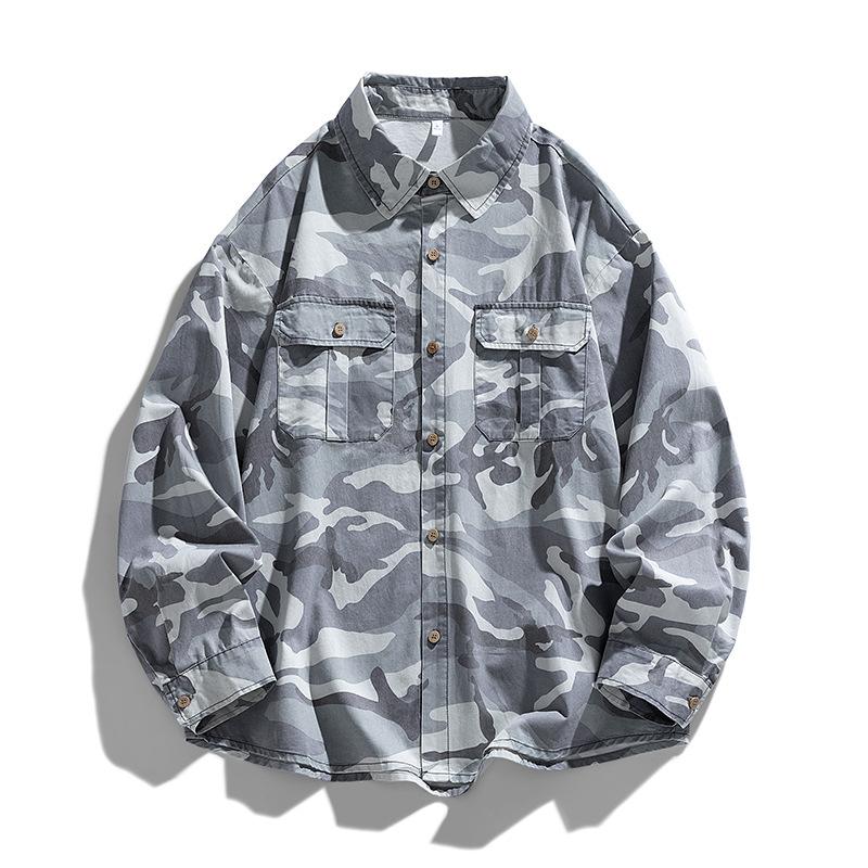 Vintage Plaid Long Sleeved Shirt, Versatile for Men and Women In Spring and Autumn, Hong Kong Style Loose Casual Collar Shirt Jacket