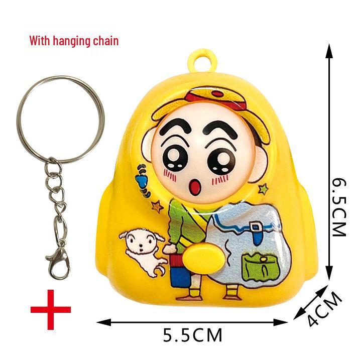 TikTok-Inspired Face-Changing Cartoon Keychain: Funny Decompression Backpack Pendant Toy