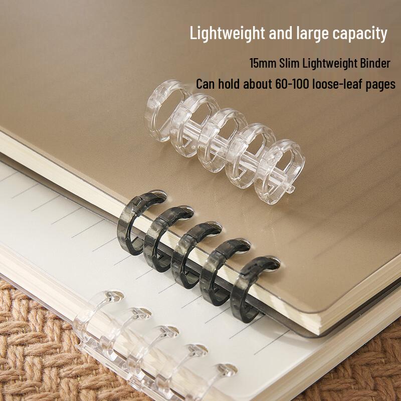 B5 60-Page 10-Hole Ruled Loose-Leaf Notebook
