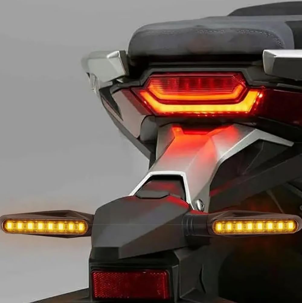 YFFSFDC Motorcycle Turn Signal, LED, Motorcycle, Turn Signal, Flowing Turn Signal, Light, Flowing