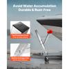 SucceBuy Bootsanhänger Windenständer 3 x 3 x 34 Zoll Windenpfosten, Bootswindenhalterung mit U-Bügeln für 3 Zoll B x 3-4 Zoll H Anhängerzunge