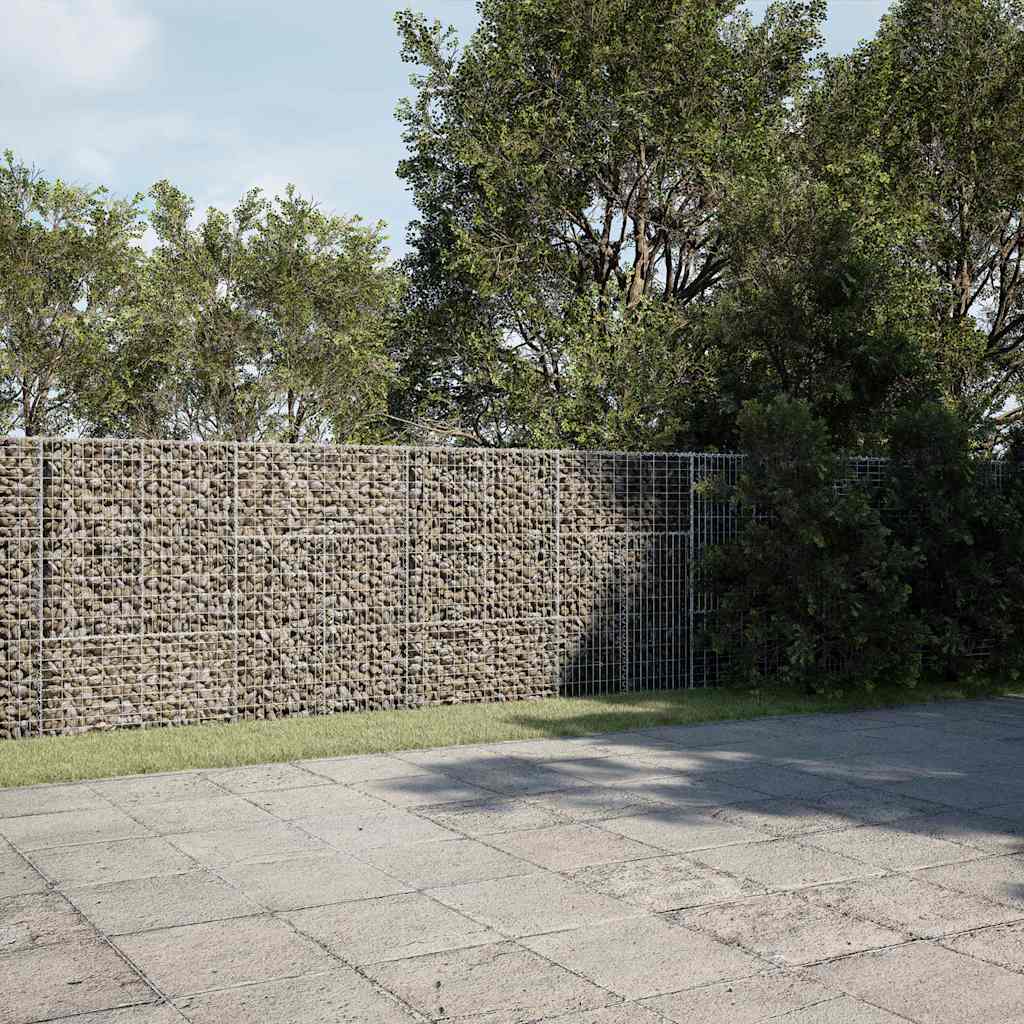 Gabion with Lid 1000x50x150 Cm Galvanized Iron