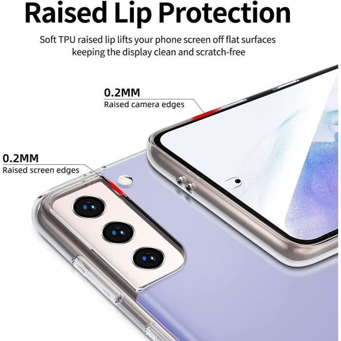 Coque et Verres - Booling - pour Samsung S21 - Souple - Transparent - Anti-Rayure