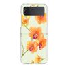 Transparent Phone Case For Samsung Galaxy Z Flip 3 4 5 6 7 Hard Folding PC Z Flip3 Flip4 Cover Flower Cute Fairy Fish Painting