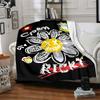 1pc Crown Butterfly Soft Flannel All Season Throw for Home, Office, Outdoor UseDurable Comfort Soft Warm Throw for Home
