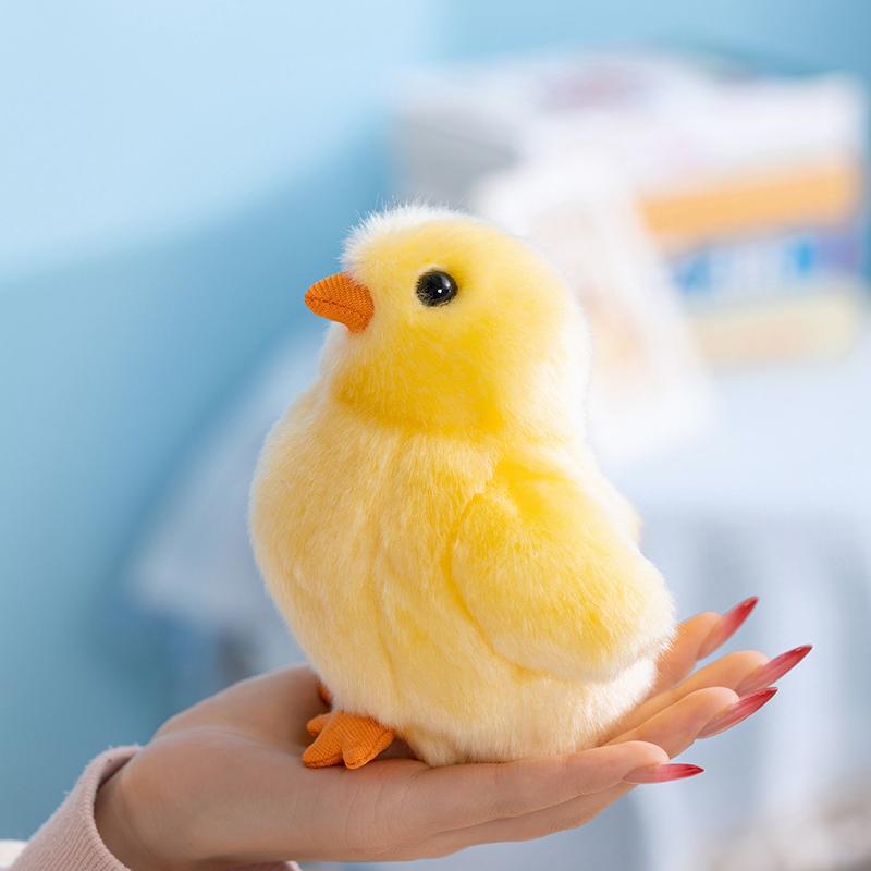 Heiße Lebensechte Puppe Gelbes Plüschtier Künstliches Tier 13cm Sammlerspielzeug Simulations Kükenpuppe Tier Plüschtier Kinder Geburtstagsgeschenk