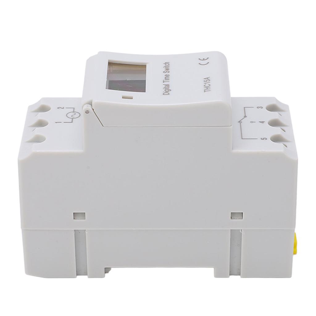 Digitaler Timer-Schalter LCD-programmierbares wöchentliches Schienen-Zeitrelais AC220-240V 16A THC15A