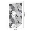 Tropical Leaves Wallpaper in Shades of Gray for Living Room and Bedroom 50x1000