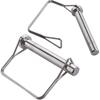2 Pack Super Big Safety Coupler Pin 1/2" X 3.54"(12.6mm X 90mm), Full Marine Grade 316 Stainless Steel Heavy Duty Shaft Locking Pin