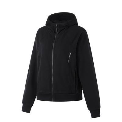 Fleece Lined Warm Hooded Cardigan Loose Long Sleeve Sweatshirt Women Tops AWDU562-5