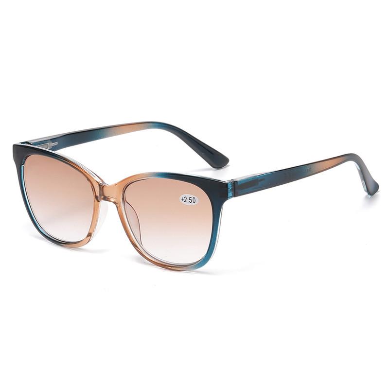 +1.0 ~ +4.0 European and American Fashion Styles Presbyopia Glasses/sunglasses Progressive Color Lenses HD Reading Glasses