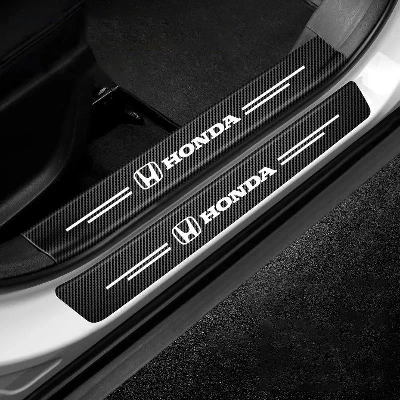 TR1-Car Door Sill Protector Trunk Bumper Threshold Sticker for Honda Accord CRV Jazz Pilot Civic HRV City Odyssey Crosstour URV CITY