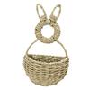 Easter Bunny Basket   Woven Hanging Unlined Wall   Spring Decor for Flowers Gifts