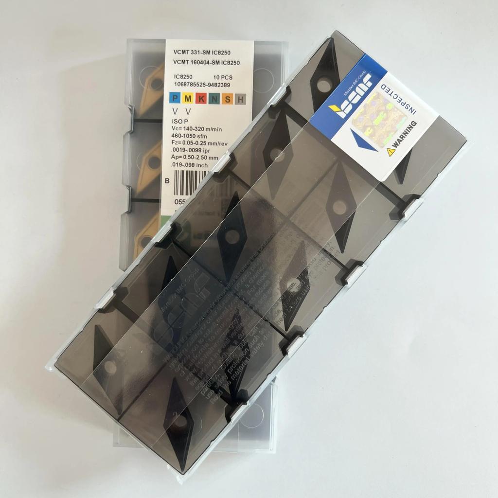 ISCAR / VCMT160404-SM IC8250 Industrial indexable carbide inserts 10 Pcs