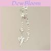 Pearl Star Butterfly Bow Phone Lanyard With Pvc Cord For Girls And Teens