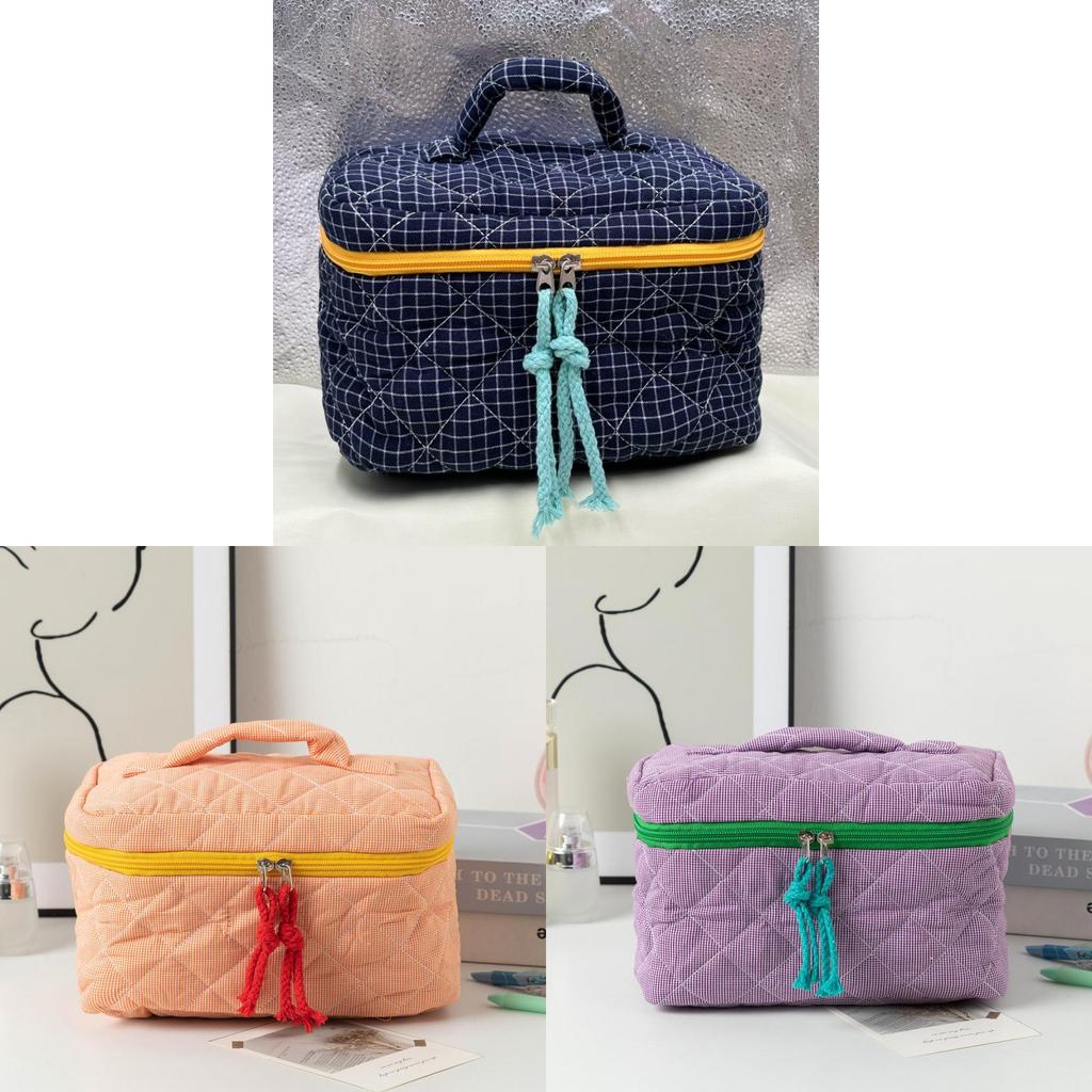 Trousse de Maquillage de Voyage Minimaliste Urbaine en Polyester avec Design Respirant Pour Femmes et Hommes