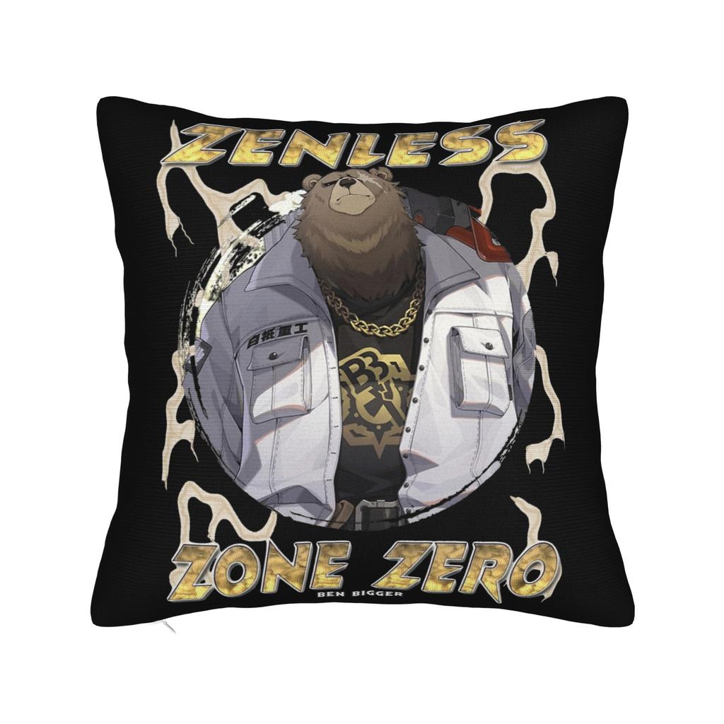 Zenless Zone Zero Cute Belle Pillowcase Printed Polyester Cushion Cover Decor Throw Pillow Case Cover Home Square 45*45Cm
