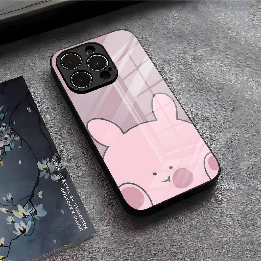 

Милый Чехол Для Телефона A-Asamimichan Для IPhone 17 Air 16 E Pro Max 15 14 13 Mini 12 Pro 11 Max Plus Черная Стеклянная Крышка iPhone 16 Pro
