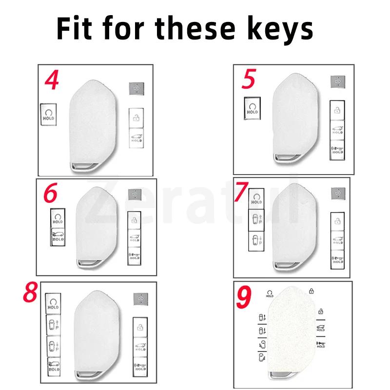 Transparent Tpu Car Smart Remote Car Key Case Cover Shell Fob For Kia Carnival Ev9 Picanto Key Box Lid Gt Line Accessories