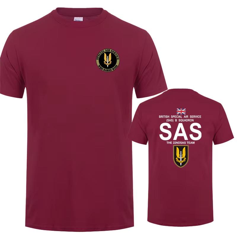 Man Summer Tee OT-029 Military SAS Sniper Men T Shirt Army Tshirt for Man Special Military Operations Short Sleeve Cotton