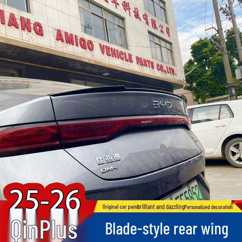 Compatible Rear Spoiler for BYD Qinplus DMI - No-Drill Installation for 25/26 Models