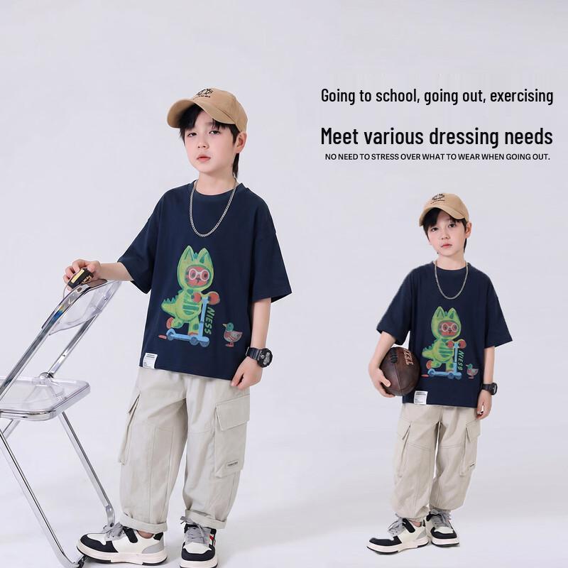 YOYO Fairytale Boys' Cartoon Print Cotton T-Shirt