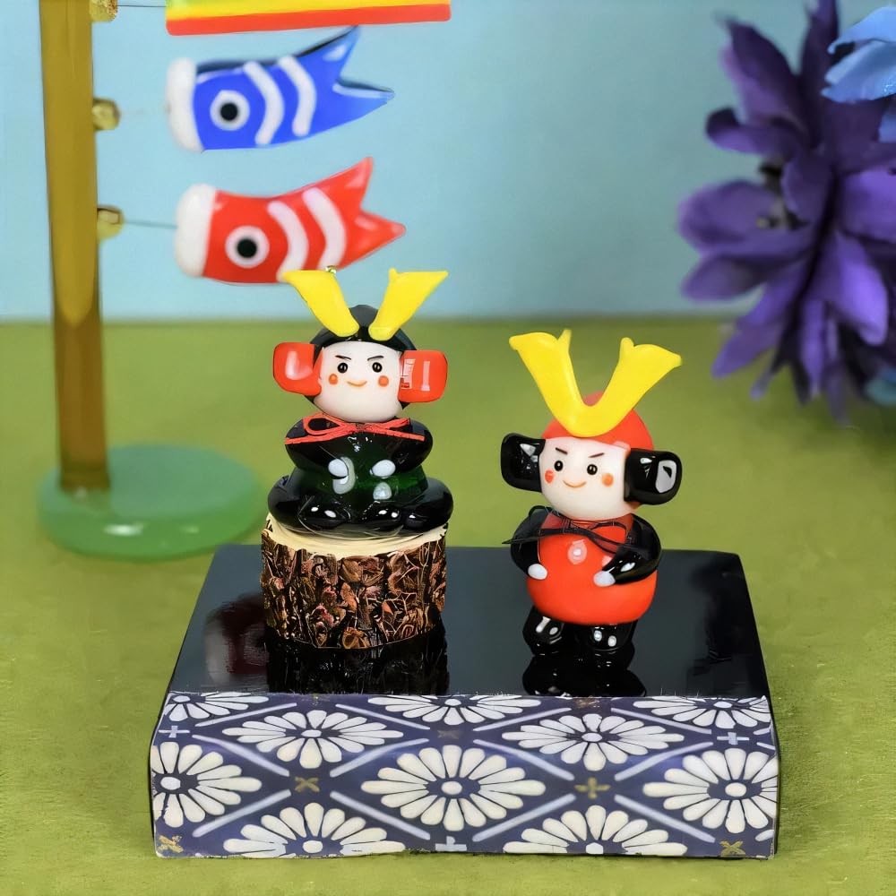 Four Cart Cute Handmade Glass Craft Day Young Warrior Boy's