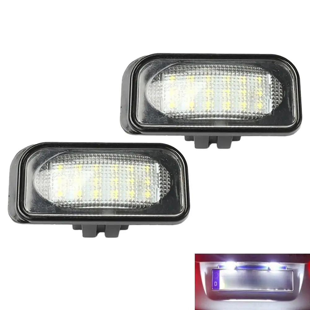 

2Pcs Super Bright LED License Plate Lights 18 SMD 2358 For Mercedes-Benz C Class W203 Sedan S1P0