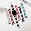 For Apple Watch Series 10 42mm/9 8 7 41mm/SE (2023) SE (2022) SE 6 5 4 40mm/3 2 1 38mm PU Leather+Silicone Watch Band