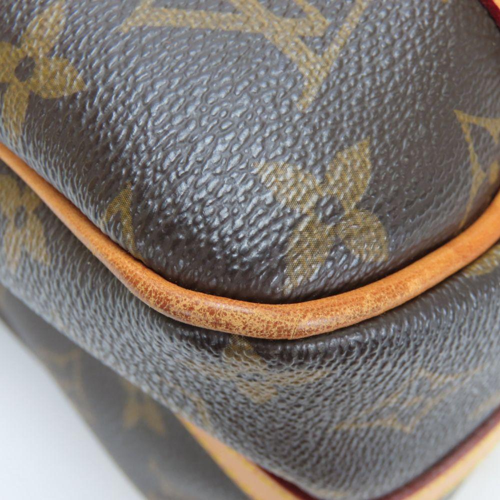 Used LOUIS VUITTON Handbag Stresa PM M51186 Monogram/Nume Leather Brown Casual