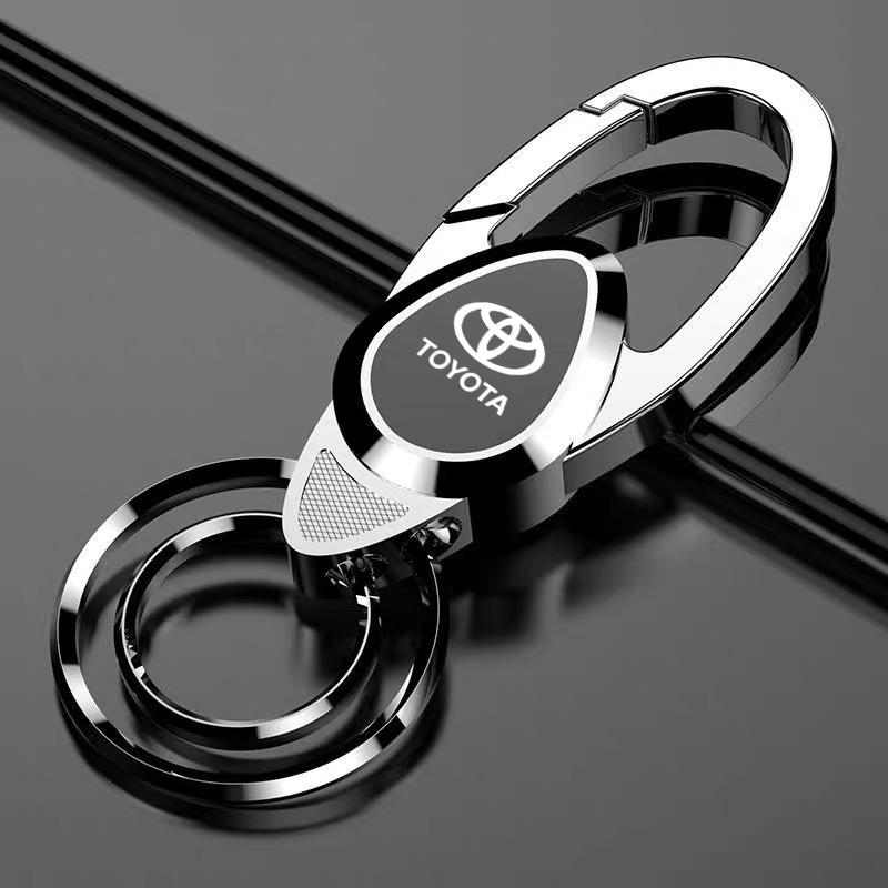 APE3   Metal Car Keychain Holder Keyring Chain Emblem Pendant Lanyard For Toyota Corolla Yaris Rav4 Camry Avensis Auris C-hr 86 Corolla