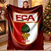 FC Augsburg Pattern Blanket for Home Decoration, Bed, Sofa, Car Travel, Camping, Suitable for All Seasons, Birthday Christmas Gift