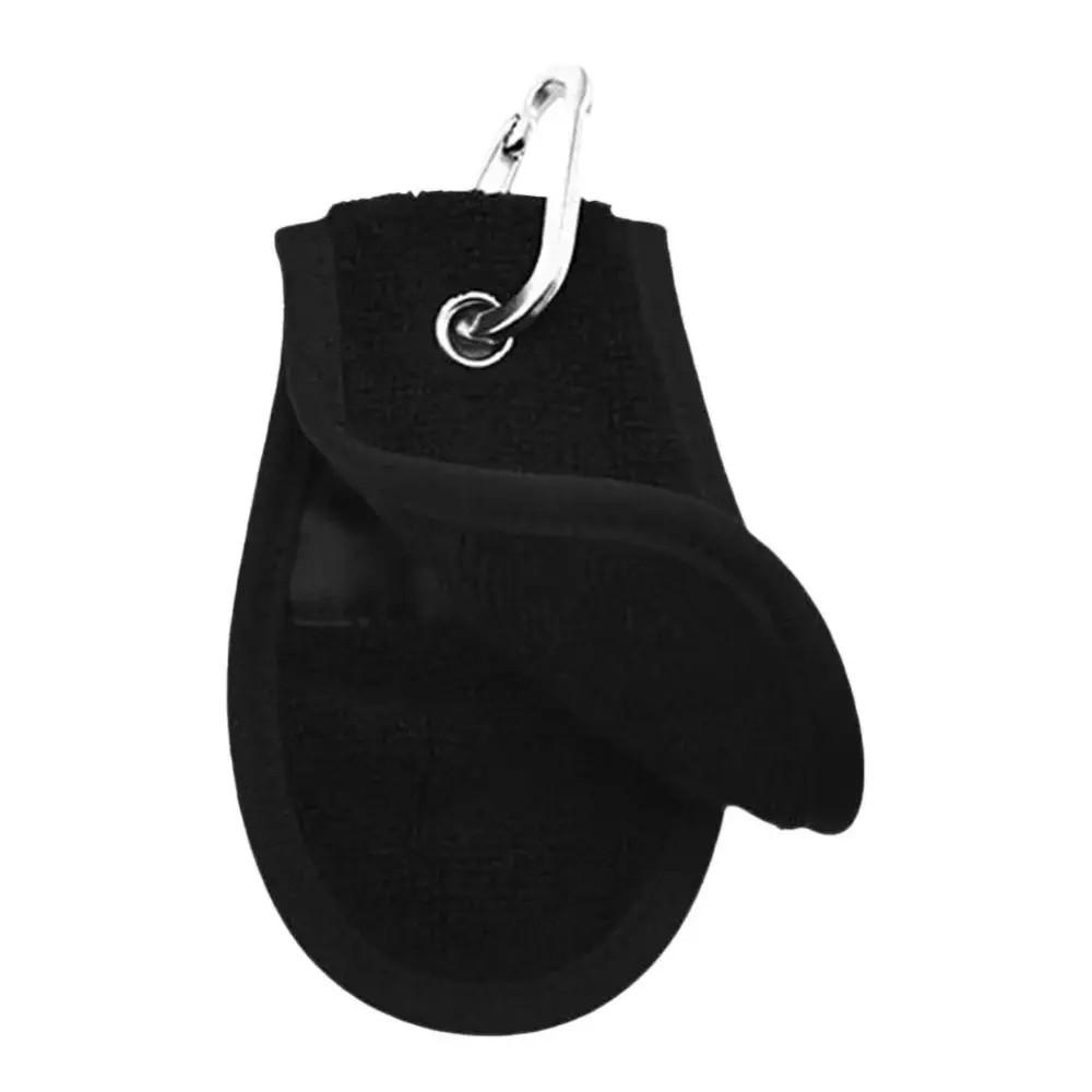 Soft Microfiber Golf Ball Cleaning Towel Water Absorption with Carabiner Hook Golf Wipe Cloth Portable Golf Cleaning Tools